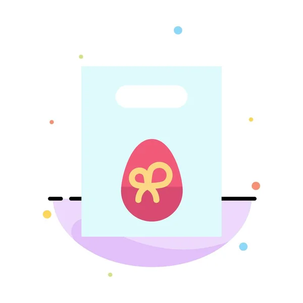 Váha, vejce, dar, Velikonoce abstraktní plochá barva šablona ikon — Stockový vektor