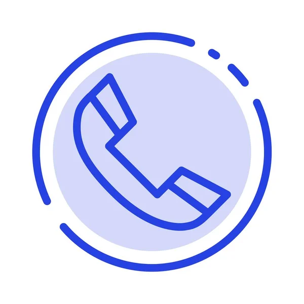 Ring, ring, ring, telefon blå linje Icon – stockvektor