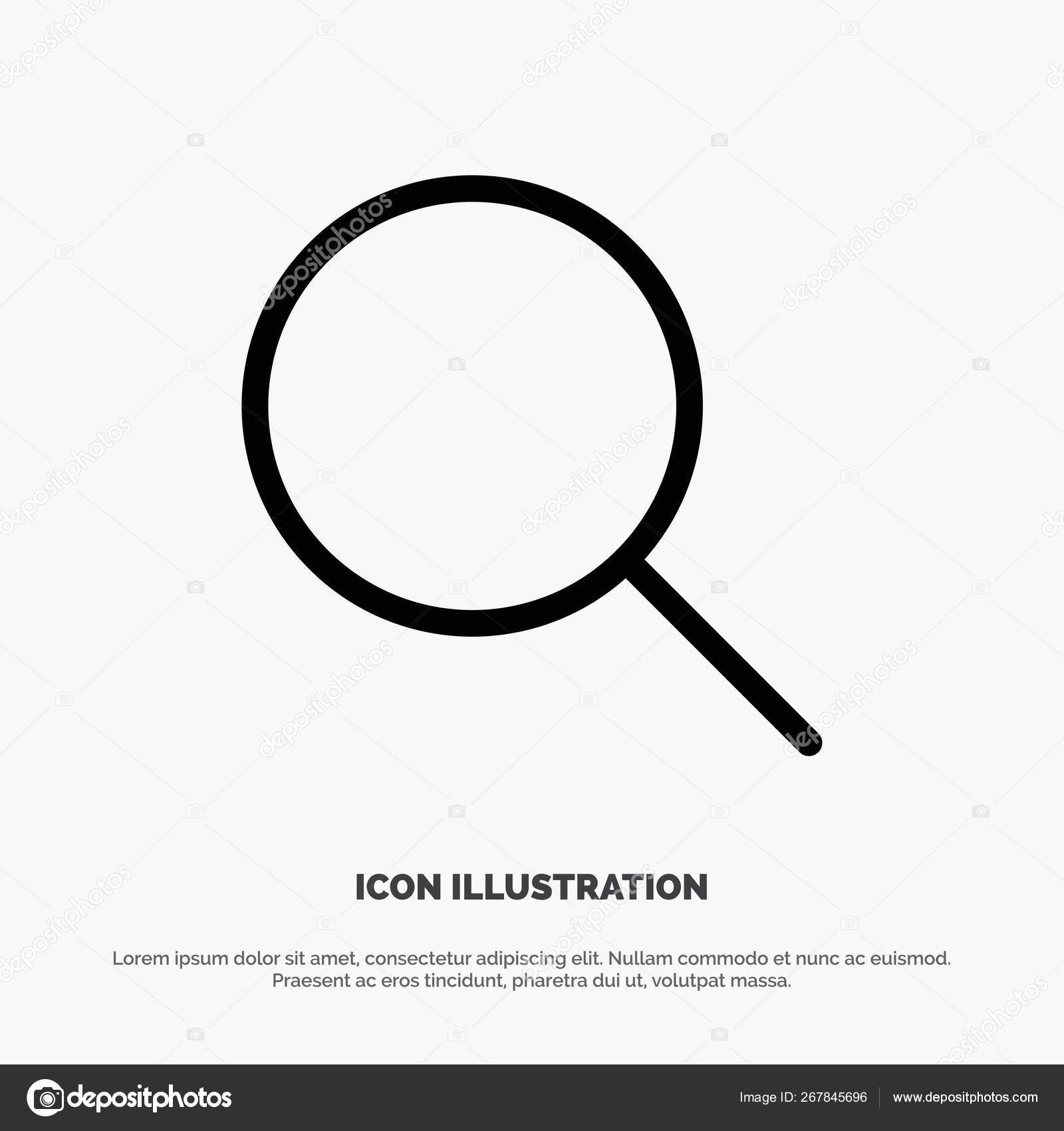 Instagram, Search, Sets Line Icon Vector Stock Vector by ©Flatart 267845696, image size:1600x1700
