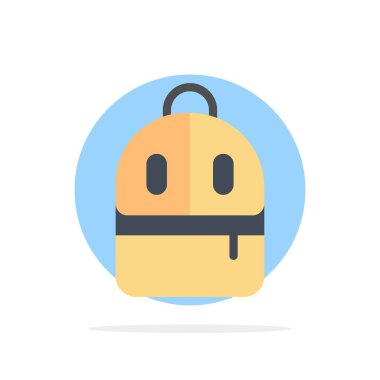 Çanta, Sırt çantası, Çalışma, Oku Soyut Daire Arka Plan Düz renk