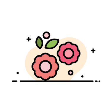 Çiçek, Paskalya, Doğa, Bahar İş Düz Hat Dolu Simge V