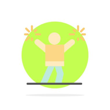 Ponpon kız, Cheerleading, teşvik, fan soyut daire Backgr