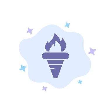 Alev, Oyunlar, Yunanistan, Holding, Soyut Clo Olimpiyat Mavi Simge