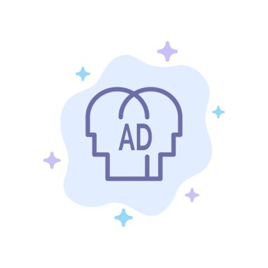 İlköğretim, Bilgi, Abc, Brian Blue Icon Soyut Bulut Ba