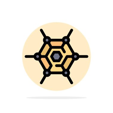 Ademi Merkeziyetçi, Ağ, Teknoloji Soyut Daire Arka Plan Fl