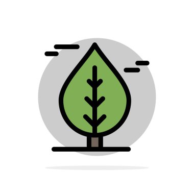 Yaprak, Kanada, Bitki Soyut Daire Arka Plan Düz renk Simgesi