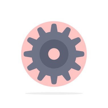 Dişli, Ayar, Tekerlek Soyut Daire Arka Plan Düz renk Simgesi