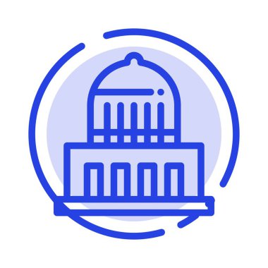 Bina, Şehir, Simgesel Yapı, Abd Mavi Noktalı Çizgi Hattı Simgesi