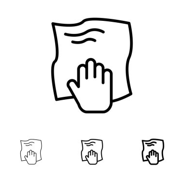 Temizlik, El, Ev Işi, Rub, Scrub Kalın ve ince siyah çizgi i