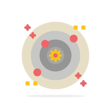 Galaxy, Orbit, Space Abstract Circle Arka Plan Düz renk Simgesi