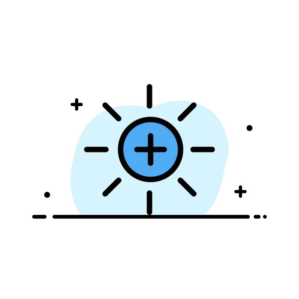 Icono lleno de brillo, interfaz, Ui, línea plana de negocio de usuario — Vector de stock