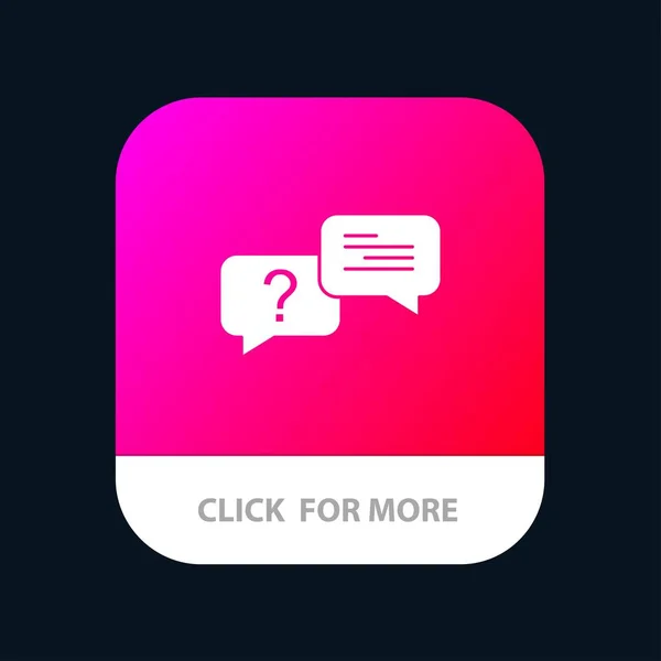 Chat, Blase, Popup, Nachricht mobile App-Taste. Android und iOS — Stockvektor