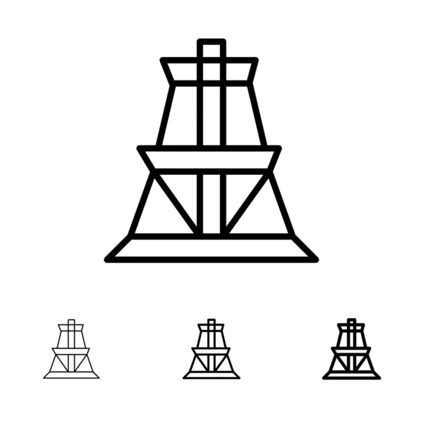 Électrique, énergie, transmission, tour de transmission Gras et th — Image vectorielle