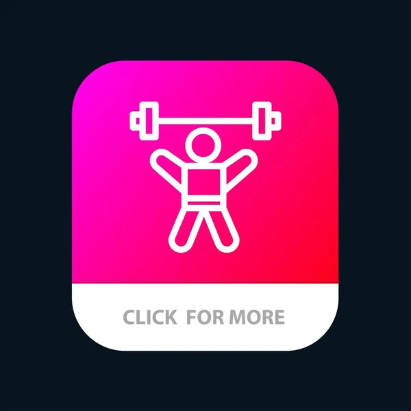 Athlete, Athletics, Avatar, Fitness, Gym Mobile App Button. Andr — Stock Vector
