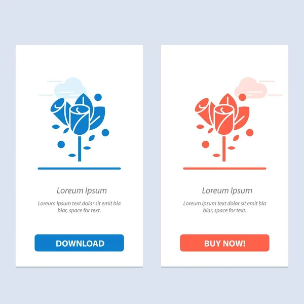 Flower, Love, Heart, Wedding  Blue and Red Download and Buy Now