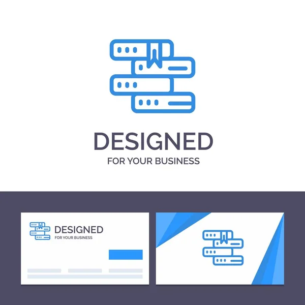 Šablona Creative Business Card a loga knihy, vzdělání, Libra — Stockový vektor