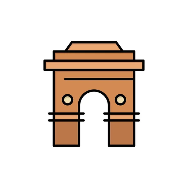 Cultura, Global, Hinduismo, India, India, Srilanka, Temple Flat — Vector de stock