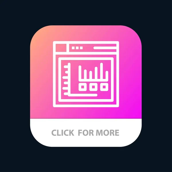 Navigateur, Internet, Web, Bouton d'application mobile statique. Android et IO — Image vectorielle