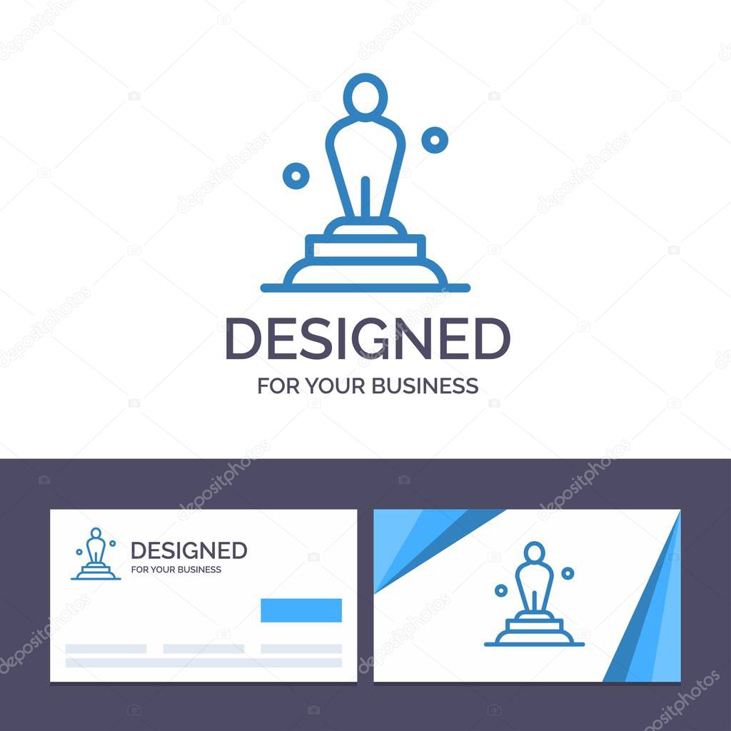Creative Business Card and Logo template Academy, Award, Oscar, 