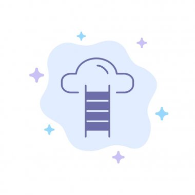 Merdiven, Bulut, Kullanıcı, Soyut Bulut Backgr Arayüz Mavi Simge