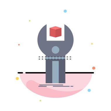 Sdk, Uygulama, geliştirme, kit, programlama Düz Renk Simge Vektör