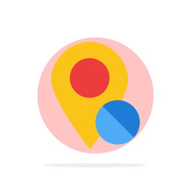 Konum, Harita, Marker, Pin, Tıbbi Soyut Daire Arka Plan F