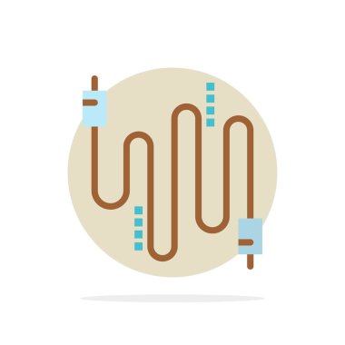 Ses, Kablo, Kablolar, İletişim Soyut Daire Arka Plan F