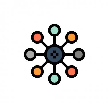 Biyokimya, Biyoloji, Hücre, Kimya Düz Renk Simgesi. Vektör 