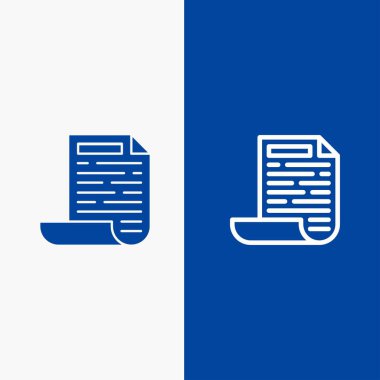 Dosya, Tasarım, Belge Satırı ve Glyph Katı simgesi Mavi Sancak Lin