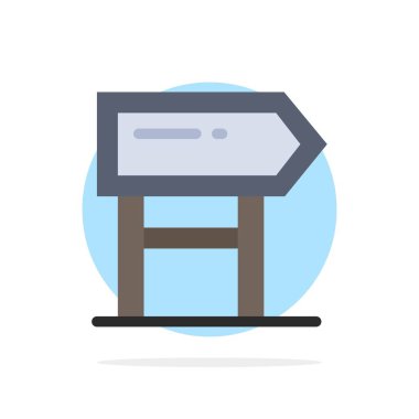 Yön, Pano, Konum, Motivasyon Soyut Daire Backgroun