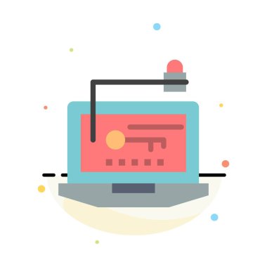 Erişim, Bilgisayar, Donanım, Anahtar, Laptop Soyut Düz Renk Simgesi