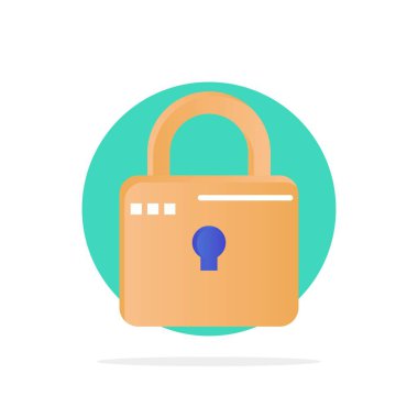 Kilit, Bilgisayar, Kilitli, Güvenlik Soyut Daire Arka Plan Fla