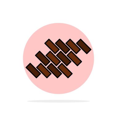 Tuğla, Onarım, Kiremit, Blok, İnşaat Soyut Daire Backgr