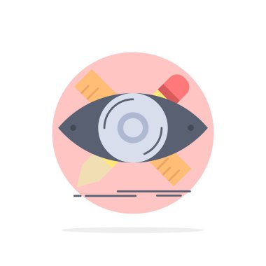 tasarım, tasarımcı, illüstrasyon, kroki, araçlar Düz Renk Simge Ve