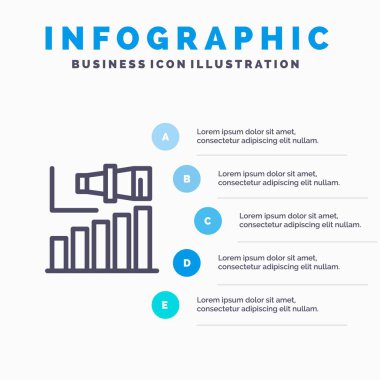 5 adımlı İş, Uzun, Modern, Terim, Vizyon Hattı simgesi