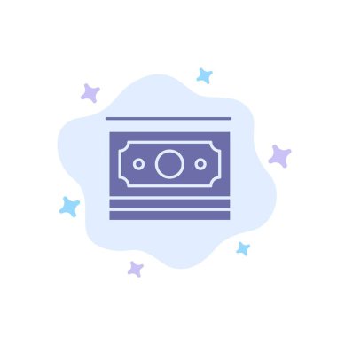 Nakit, dolar, para, motivasyon mavi simge soyut Cloud Back
