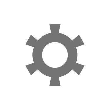 Dişli, Dişli, Düz Renk Simgesi ayarı. Vektör simgesi afiş Şablonu