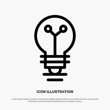 Ampul, Laboratuvar, Işık, Biyokimya Hattı Simge Vektör