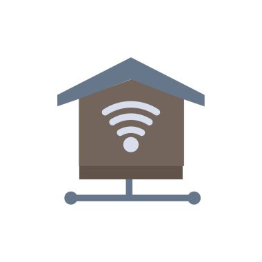 Güvenlik, Internet, Sinyal Düz Renk Simgesi. Vektör simgesi afiş 