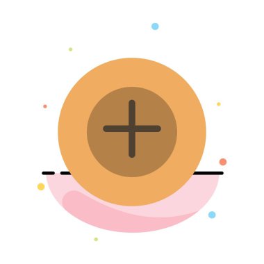 Daha Fazla Ekle, Artı Soyut Düz Renk Şablonu