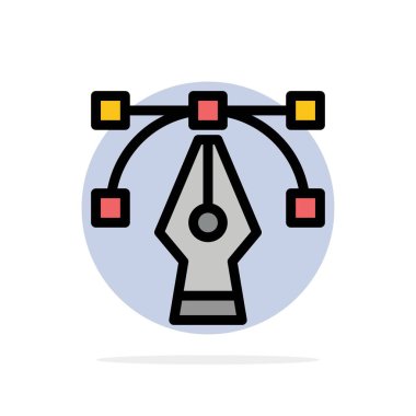 Tasarım, Grafik, Araç Soyut Daire Arka Plan Düz renk Simgesi