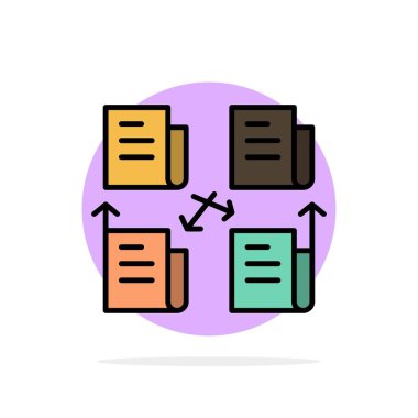 Exchange, Dosya, Klasör, Veri, Gizlilik Soyut Daire Arka Plan