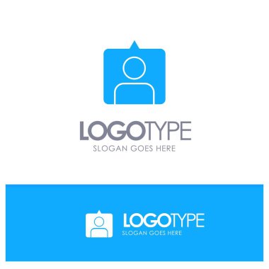 İletişim, Instagram, Set Blue Solid Logo sloganı için yer