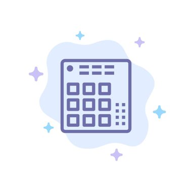 Ses, Denetleyici, Dj, Canlı, Mikser Mavi Simge Soyut Bulut B