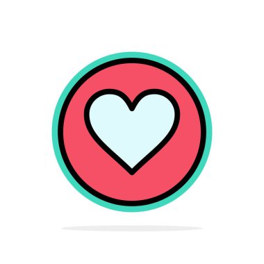 Aşk, Kalp, Favori, Crack Soyut Daire Arka Plan Düz col