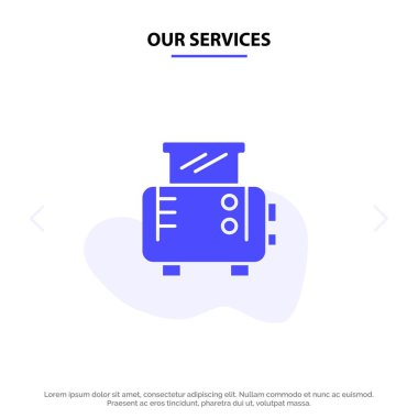 Hizmetlerimiz Tost, Tost Makinesi, Tost Makinesi Katı Glyph Icon Web 