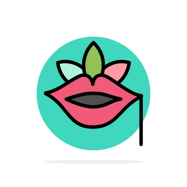 Lippen, bloem, plant aardige, roos, voorjaar abstracte cirkel achtergrond FLA — Stockvector
