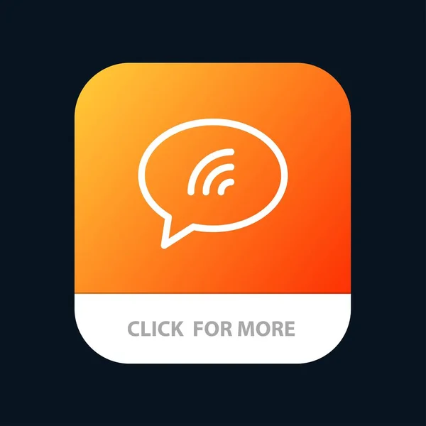 Message, Chat, Chatter, Bouton App mobile sable. Android et IOS — Image vectorielle