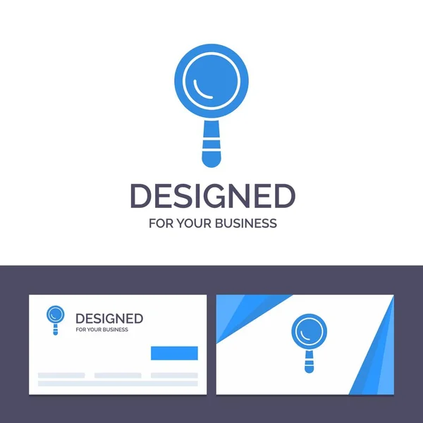 Δημιουργική επαγγελματική κάρτα και λογότυπο πρότυπο αναζήτηση, κατασκευή, B — Διανυσματικό Αρχείο