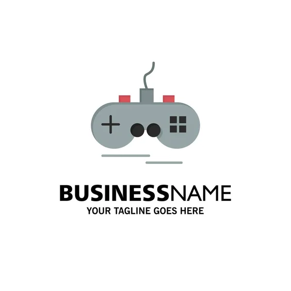 Steuerknüppel, drahtlose, Xbox, Gamepad Business-Logo-Vorlage. flaches c — Stockvektor